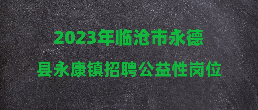 永德县卫生健康局招聘启事概览